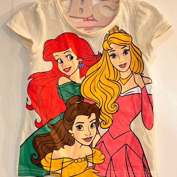 Princess Cinderella Belle and Rapunzel Girls 3 Pk Character Short Sleeve Tees 2T - Picture 6 of 10
